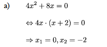Ausführliche Lösung zum Faktorisieren einer quadratischen Gleichung
