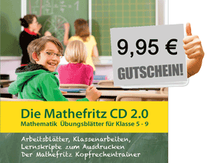 Mathefritz CD mit Gutschein-Code