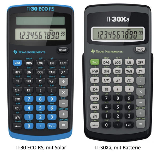 Taschenrechner TI-30ECO Anleitung