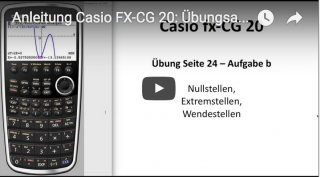 Casio FX-CG 20 Kurvendiskussion