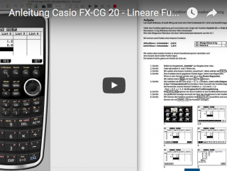 Casio FX-CG 20 lineare Funktionen