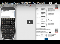 Casio FX-CG 20: Varaiblenspeicher